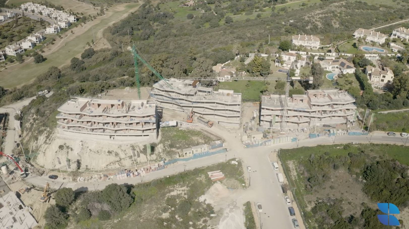 Avances de las obras de las 48 viviendas de Estepona