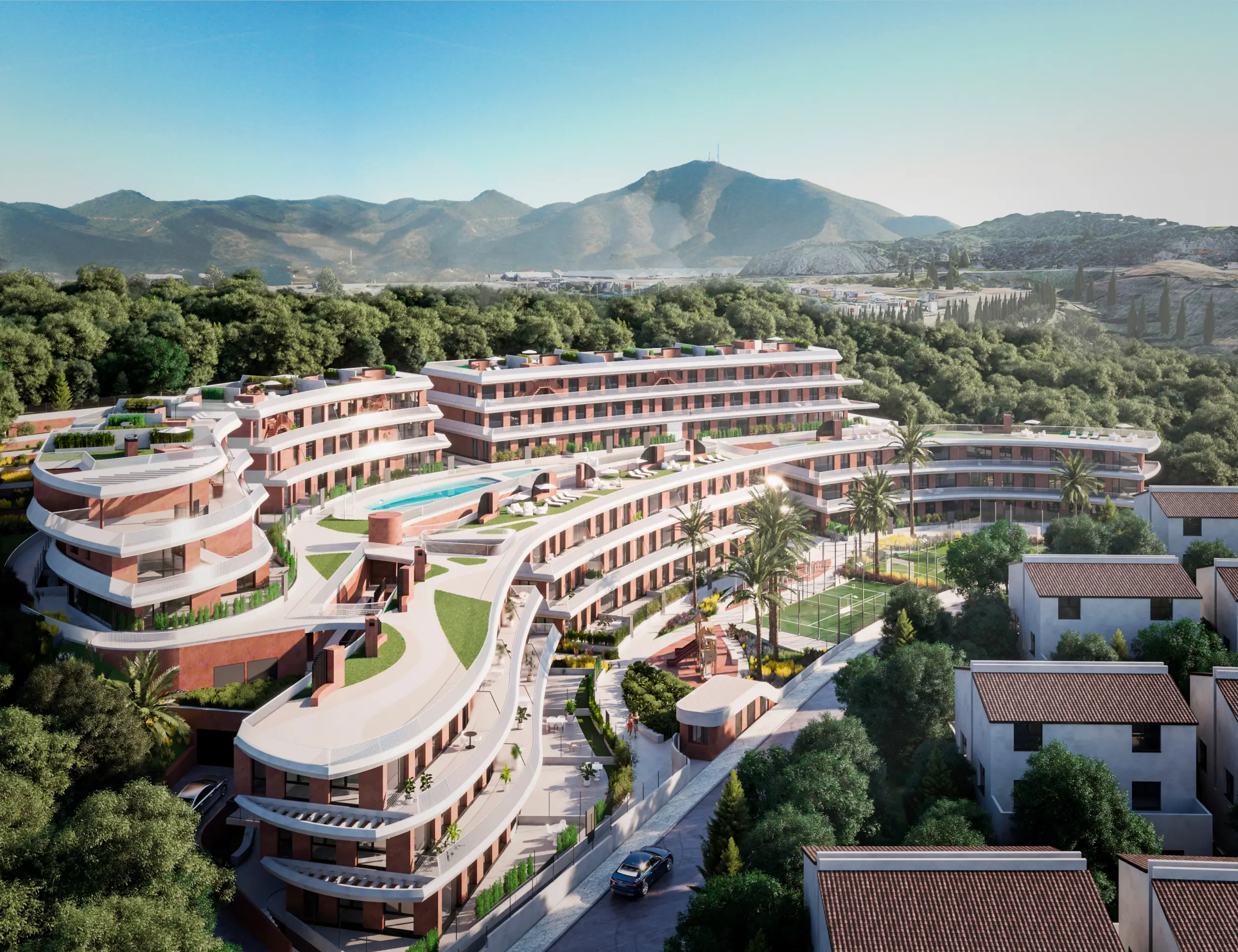 Exterior de las 80 viviendas de Mijas