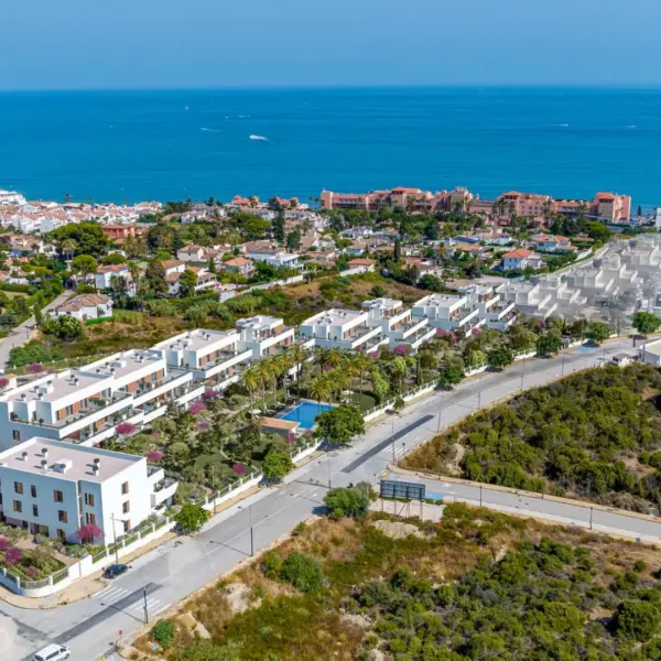 Vista de las 41 viviendas de Estepona