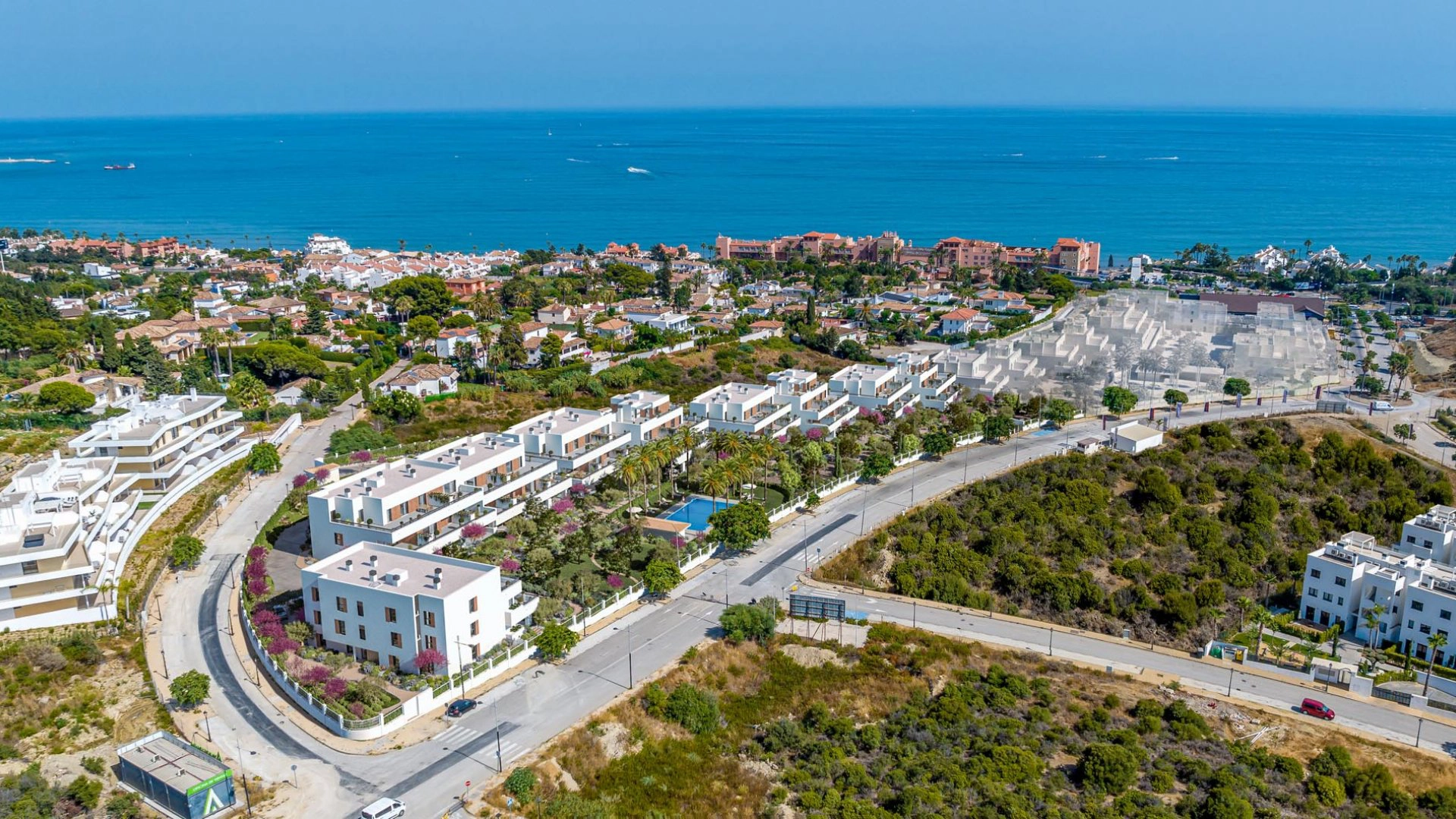 Vista de las 41 viviendas de Estepona