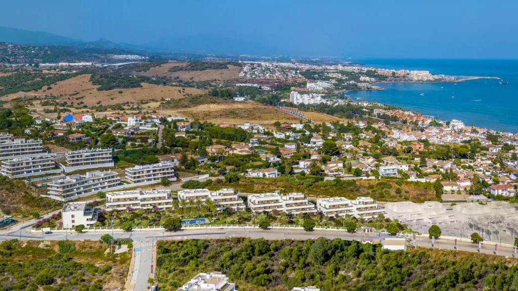 Vista panorámica de las 41viviendas de Estepona
