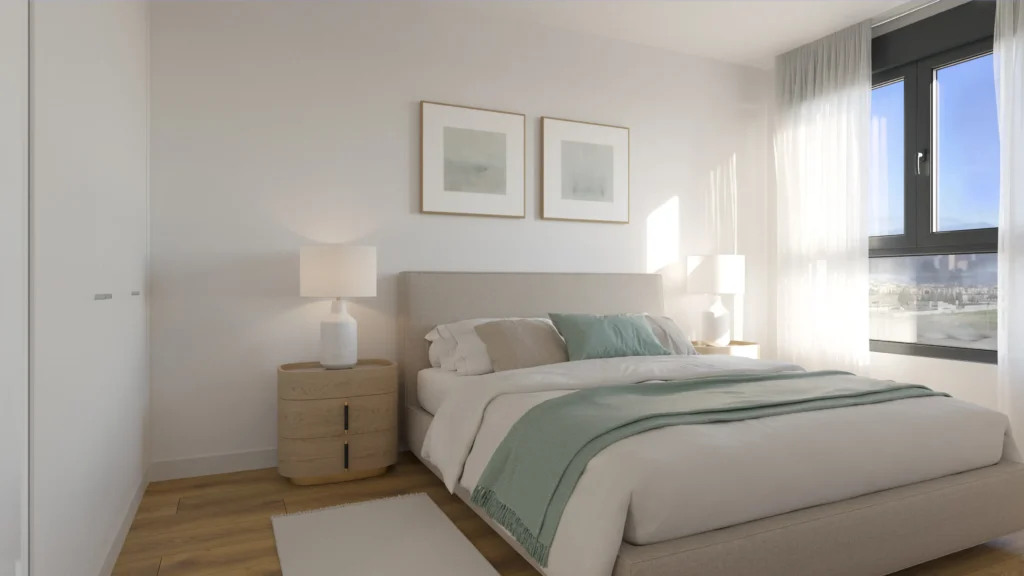 Dormitorio de las viviendas